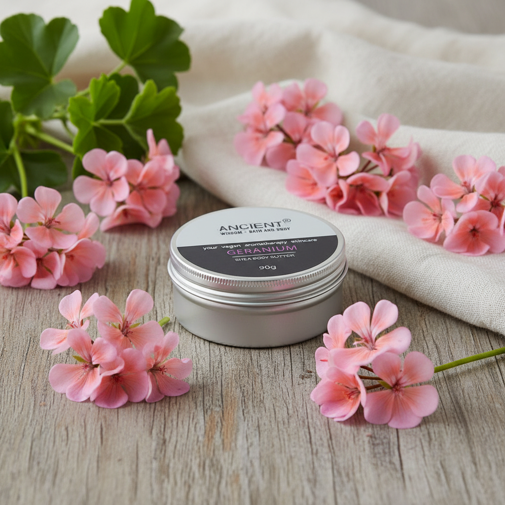Aromatherapy Shea Body Butter Geranium — Rustic Spa Lifestyle