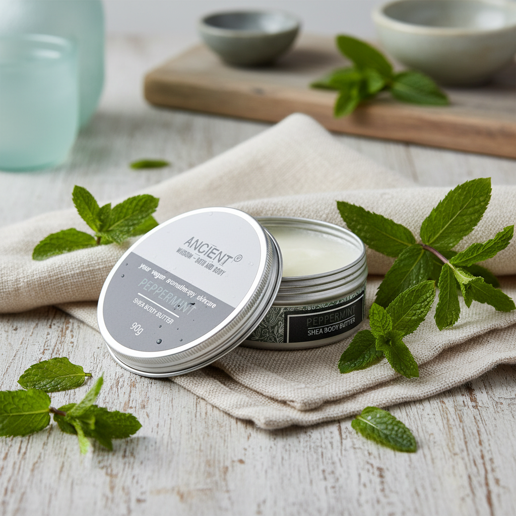 Aromatherapy Shea Body Butter Peppermint — Rustic Spa Lifestyle