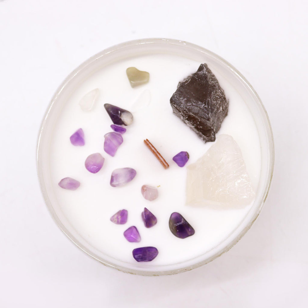 Chakra Crystal Soy Candles - Crown Chakra