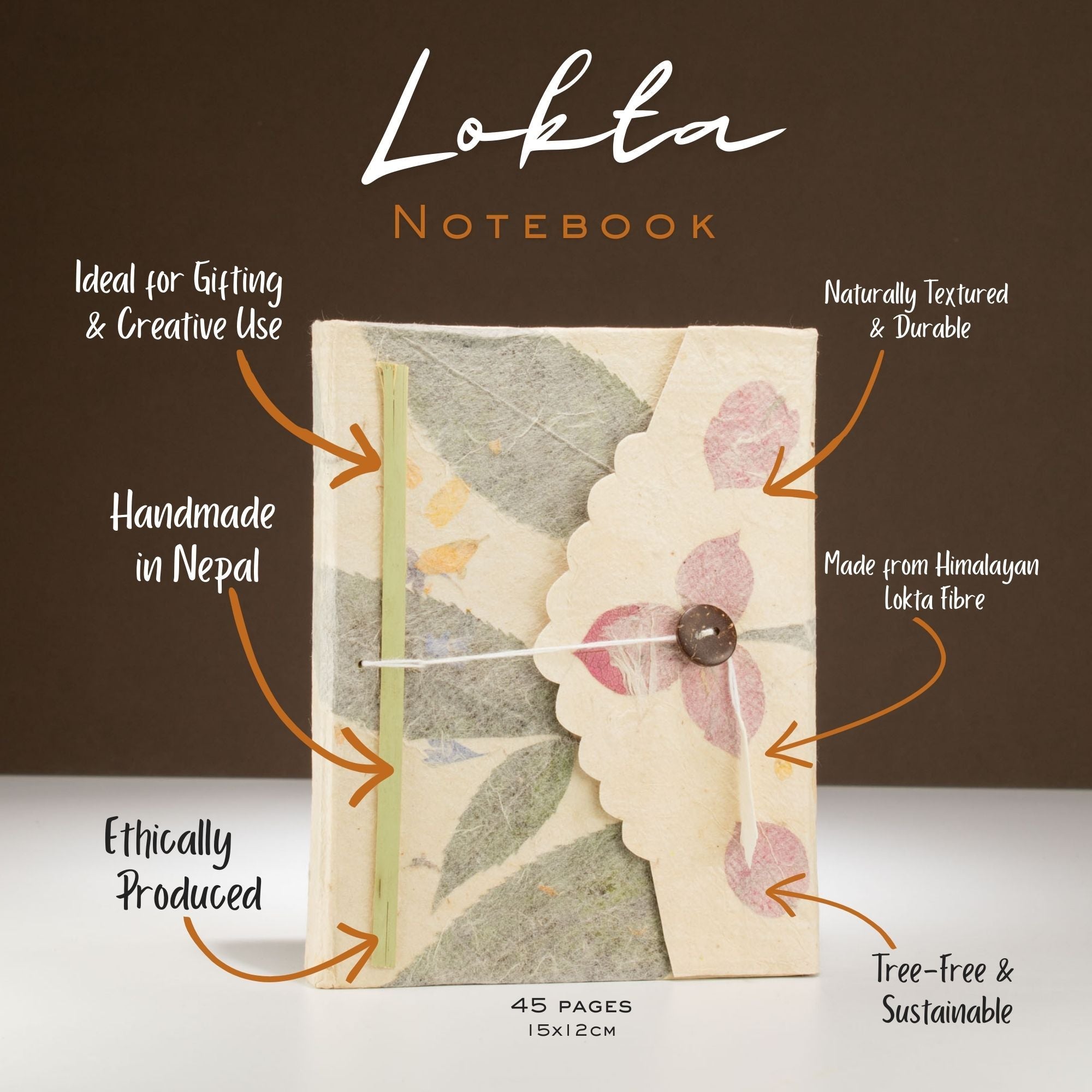 Lokta Bougainvillea Journal  – 45 Leaves