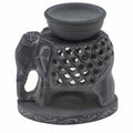 Soapstone Oil Burner - Standing Elephant