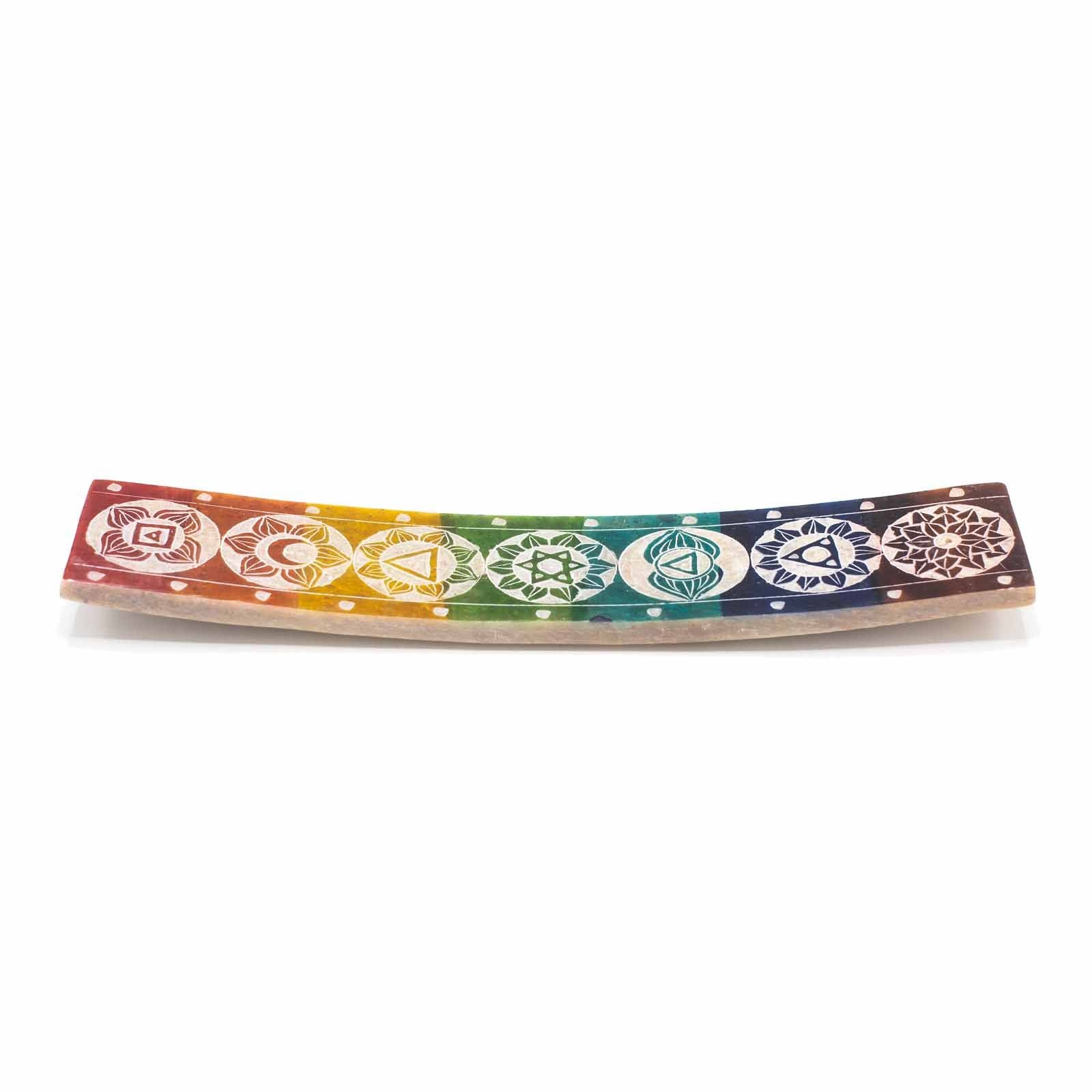 Soapstone Seven Chakra Incense Holder
