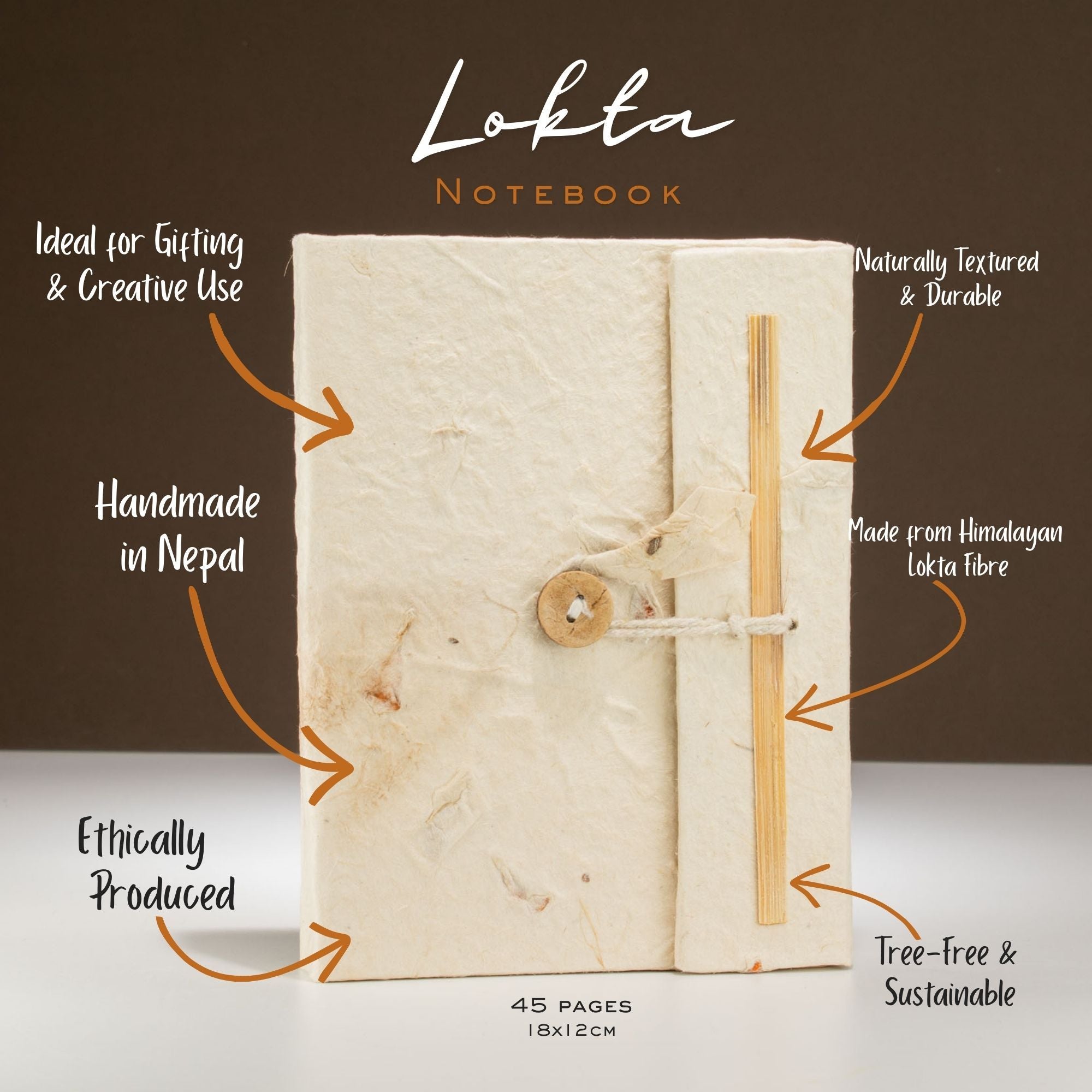 Lokta Mixed Flowers Journal – 45 Leaves