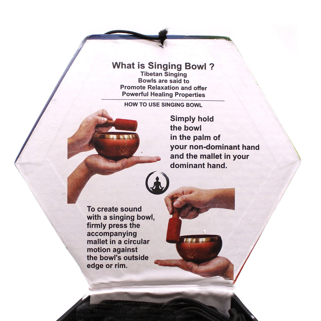 Large Yoga Moves Singing Bowl Set – White/Blue