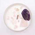Chakra Crystal Soy Candles - Third Eye Chakra