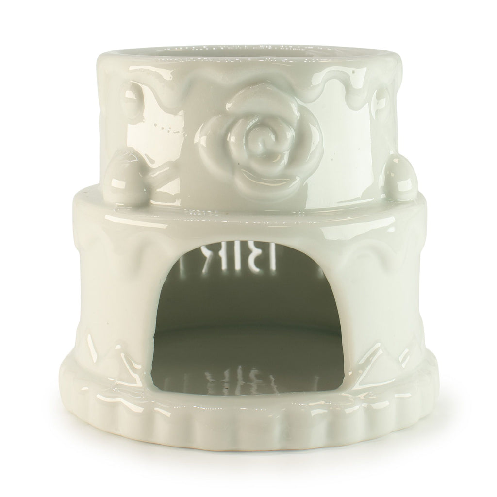 Ceramic Cake - HAPPY BIRTHDAY - White
