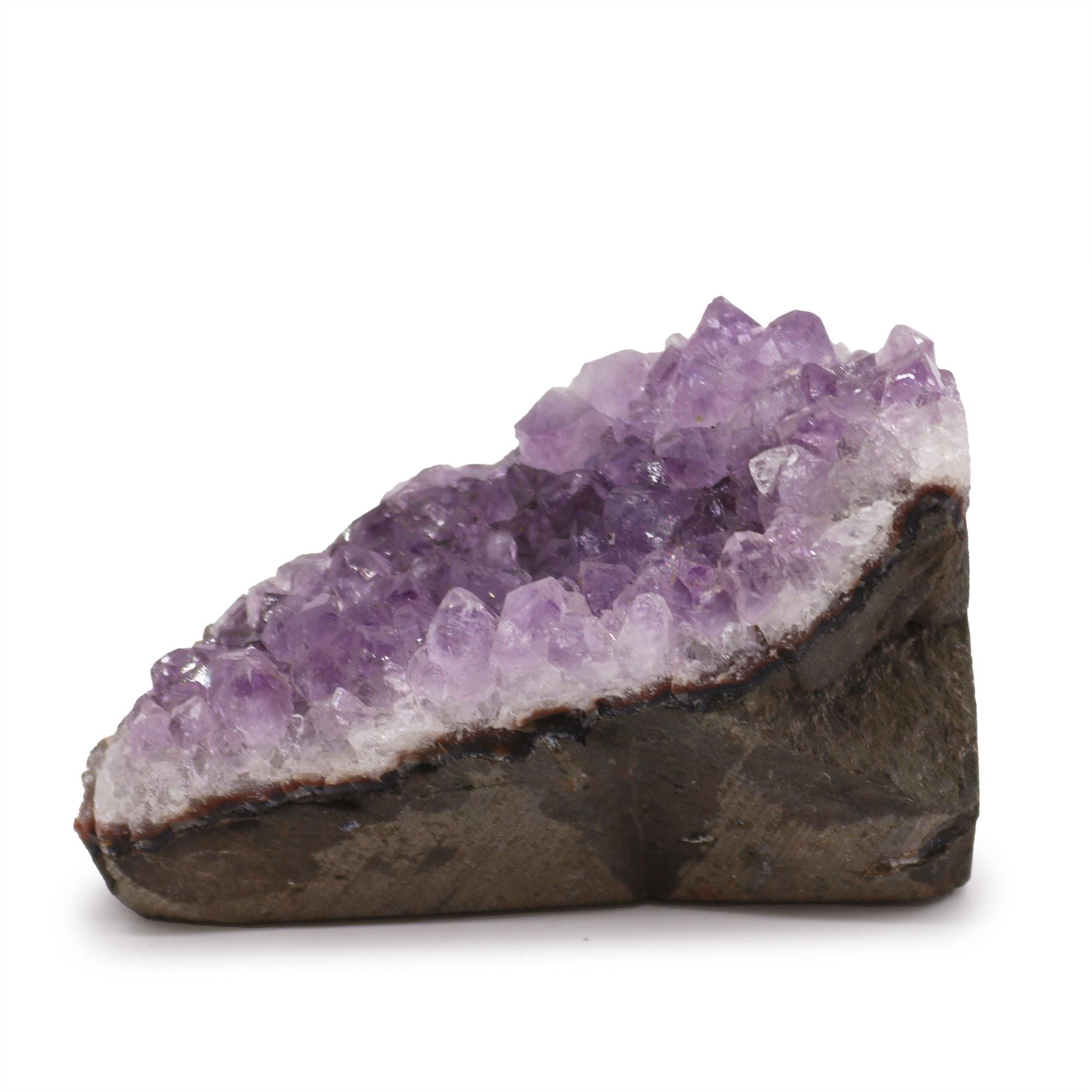High Grade Amethyst Standing Cluster — Medium (approx 350–450g, 7.5–10cm)