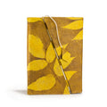 Lokta Bold Floral Bamboo Journal – Mustard Brown