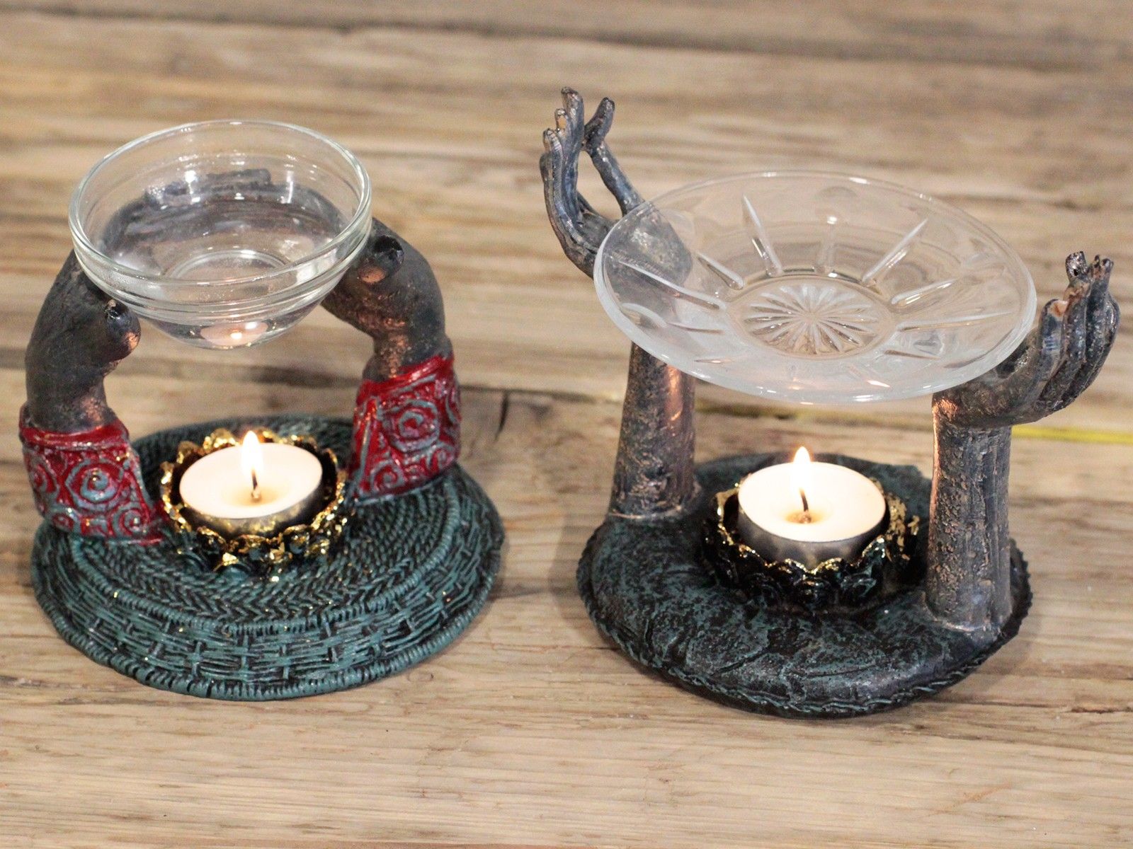 Antique Buddha - Offering Hands Wax Warmer