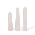 Rose Quartz Obelisk Crystal Point | Six Face Tower, approx. 11cm