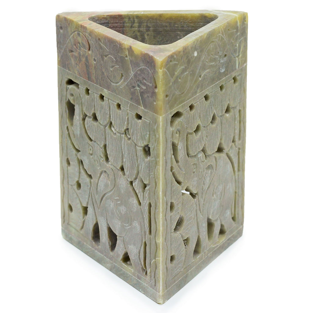 Triangle Soapstone - Elephant