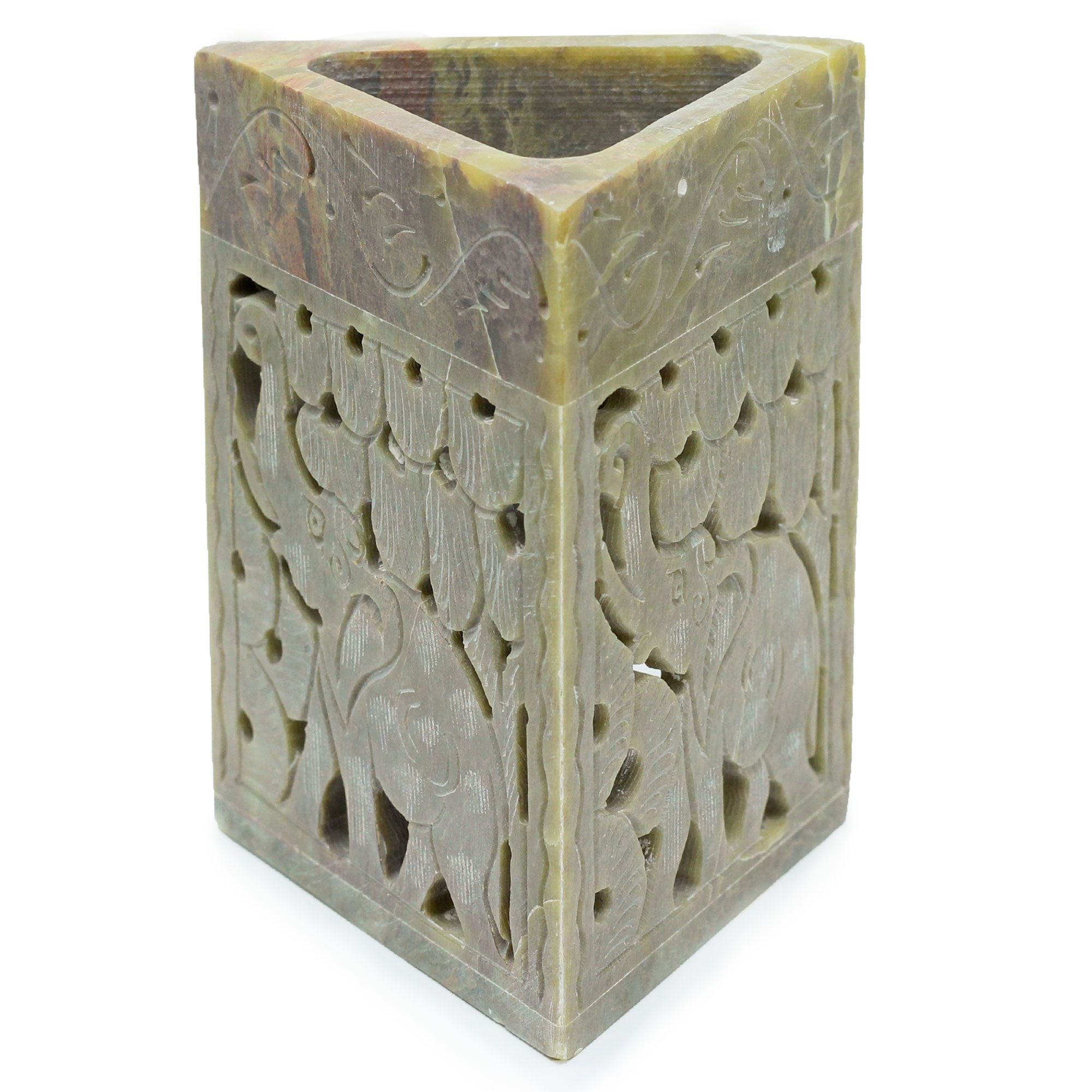 Triangle Soapstone - Elephant