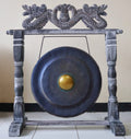 Medium Gong in Stand- Black