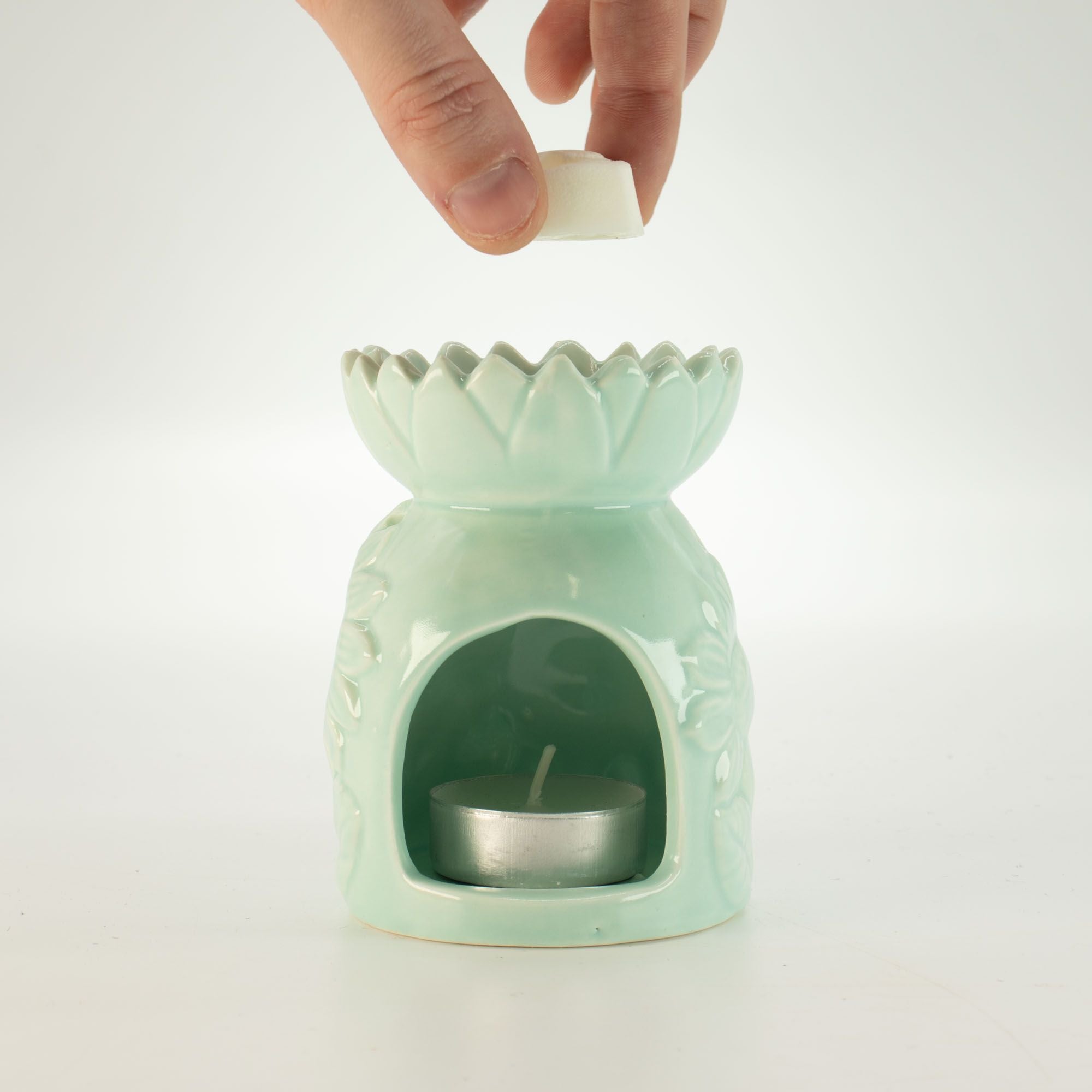 Ceramic Sunflower - Pastel Green