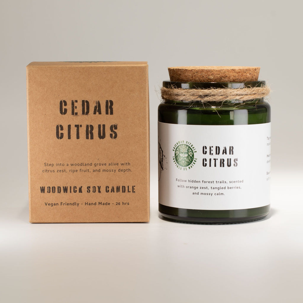 Woodwick Soy Candle - Cedar Citrus