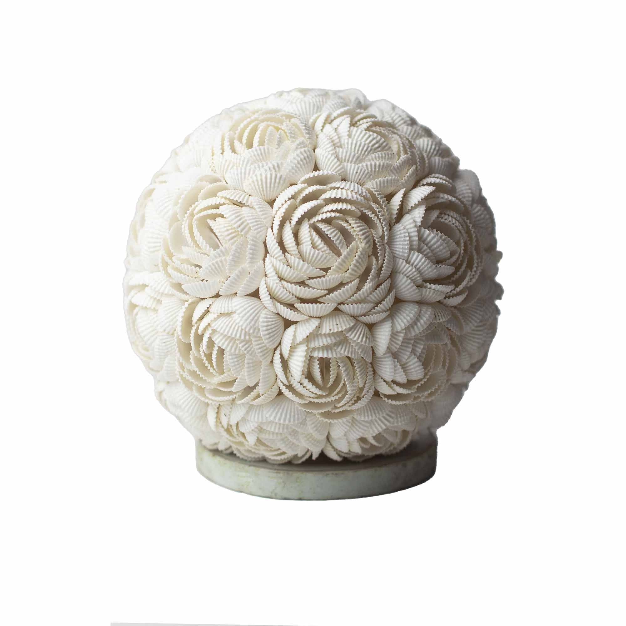 Boho Sea Shell Lamp - Rose Globe