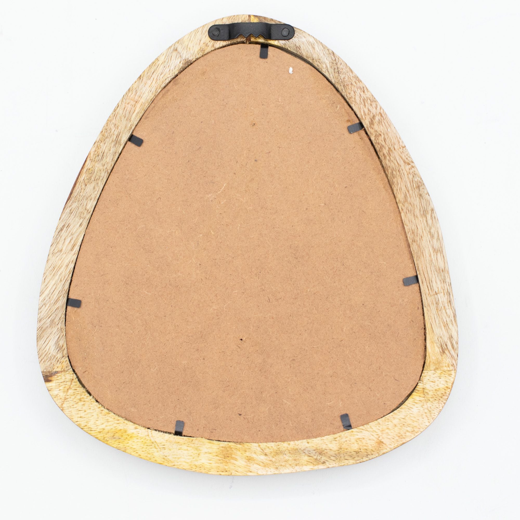 Set of 3 Pebble Shaped Mirrors - Mango Wood - Light