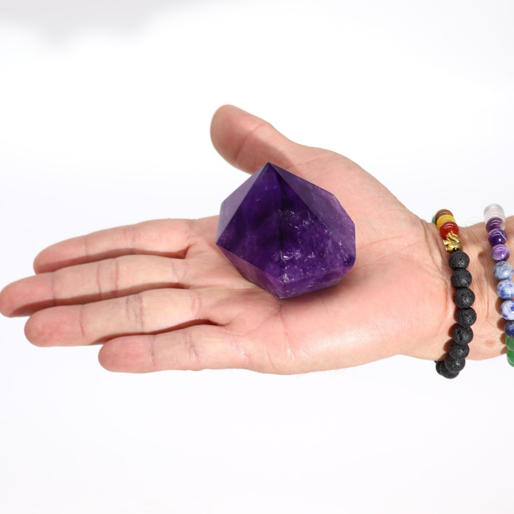 Deep Purple Amethyst Crystal Point — Medium (5.5–6.5cm)