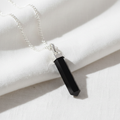 Black Agate Classic Point Pendant - Product Shot