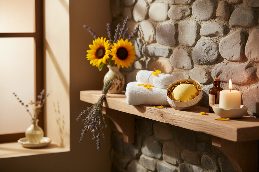 Chamomile & Grapefruit Bath Set - Rustic Spa