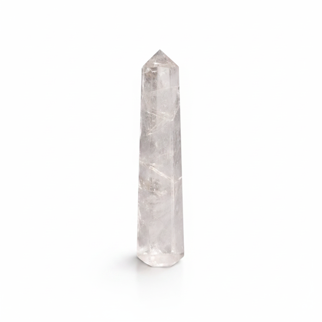 Clear Quartz clean white background