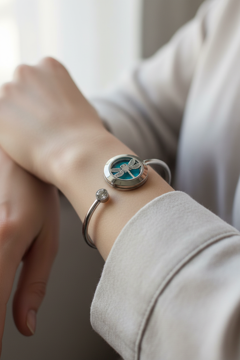 Dragonfly Bracelet Worn Shot