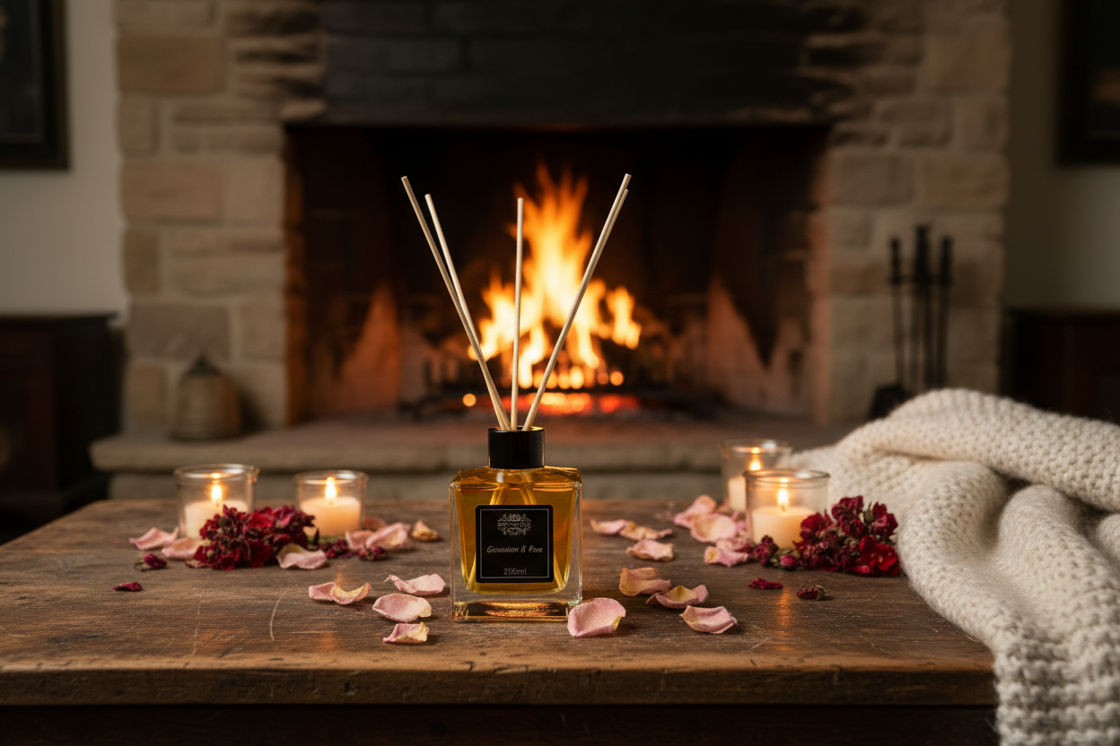Geranium & Rose Reed Diffuser - Cosy Cottage