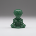 Green Aventurine Alien — Close Up