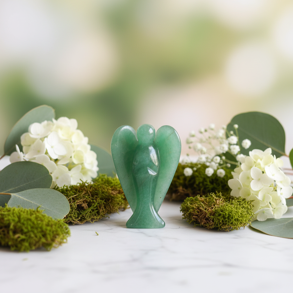 Green Aventurine Crystal Angel