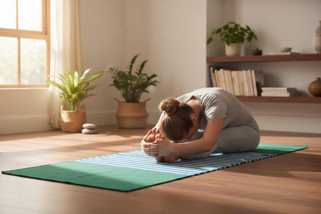 Indian Cotton Rug - Yoga