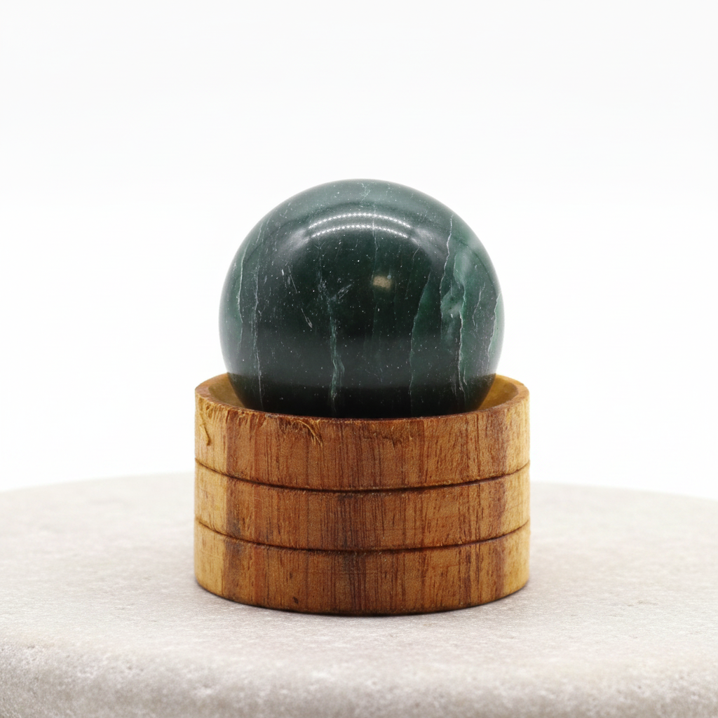 Indian Jade sphere clean minimal