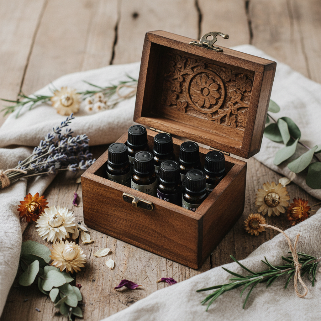 Mango Aromatherapy Box Floral Holds 6 — Rustic Spa Lifestyle