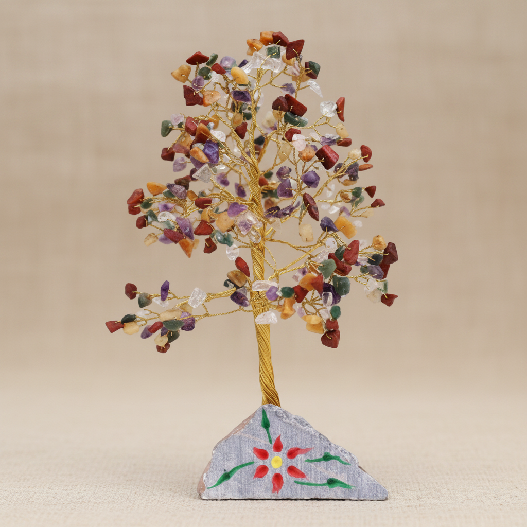 Multi-Gem Gemstone Tree - Clean Product Shot