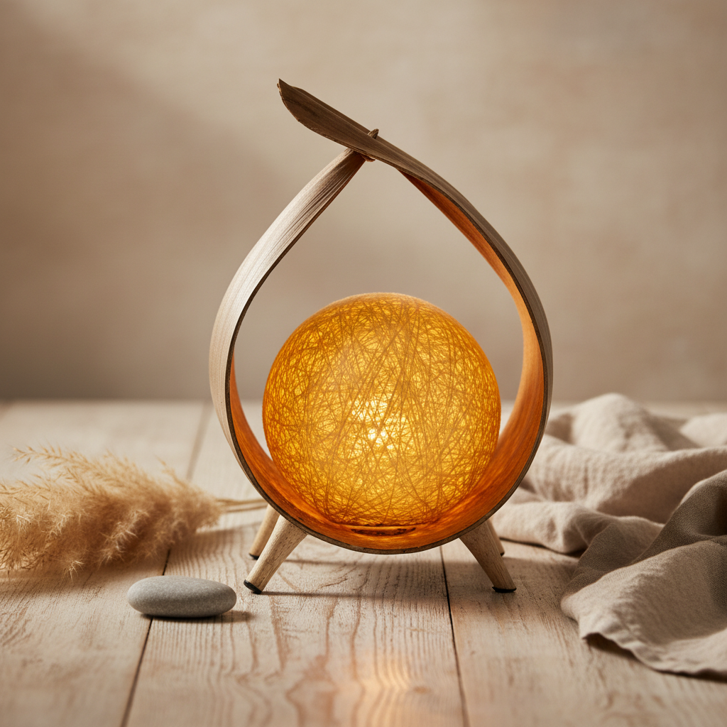 Natural Coconut Lamp Lifestyle
