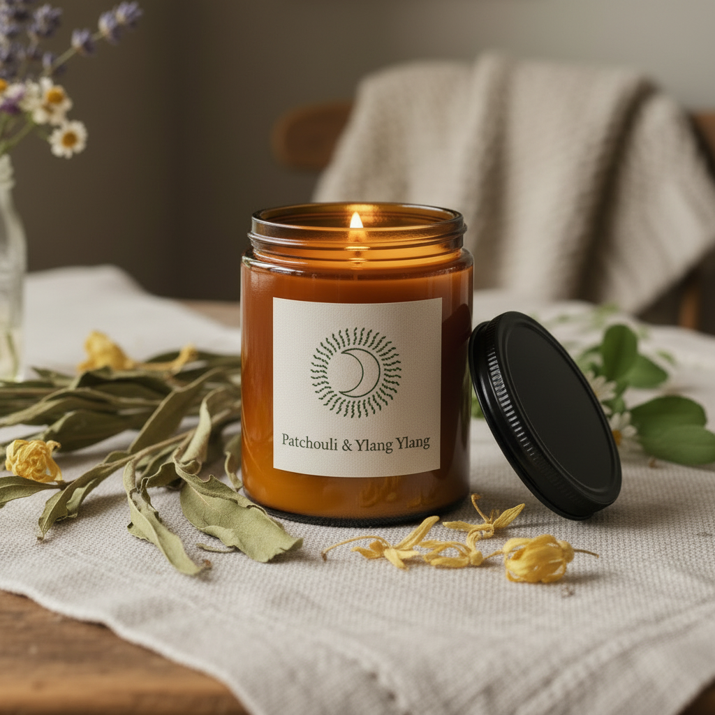 Patchouli and Ylang Ylang Candle