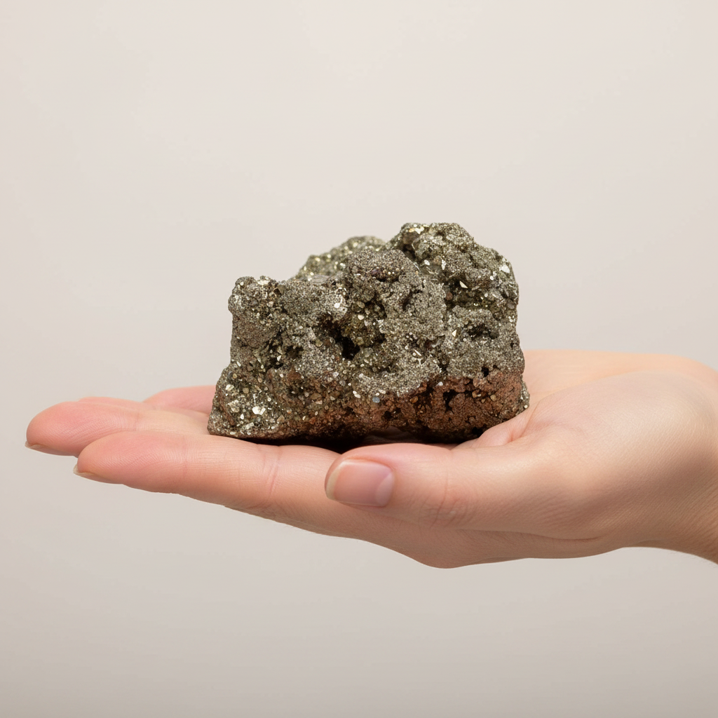Peruvian Pyrite held in hand