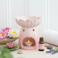 Pink Water Lily Oil Burner - Lifestyle