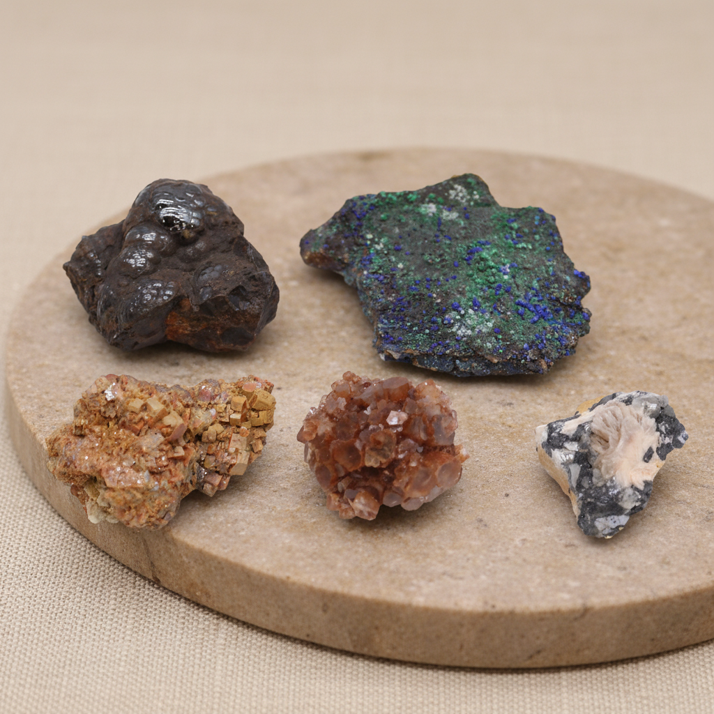 Rare Mineral Specimen Collection - Clean Product Shot