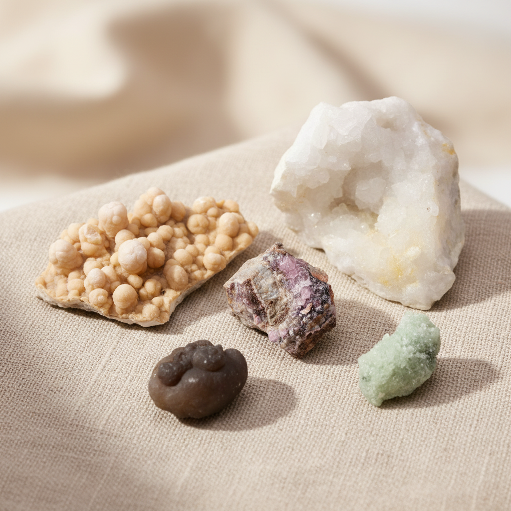 Rare Mineral Specimen Collection Mix 1 - Clean Product Shot