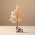 Rose Quartz Gemstone Tree - Clean Product Shot