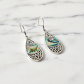 Shell & Silver Abalone Earrings - product reference