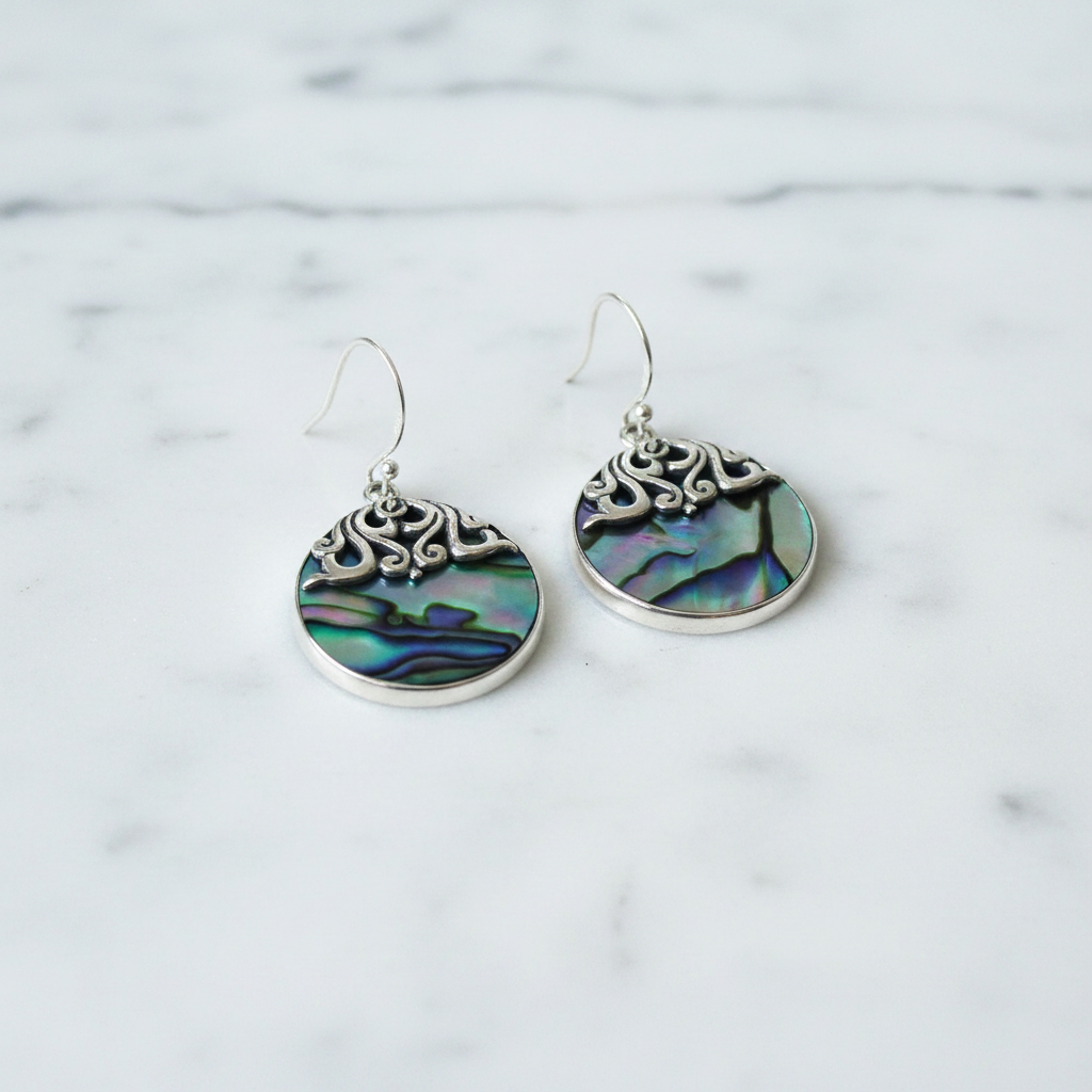 Shell & Silver Classic Disc Abalone - Product