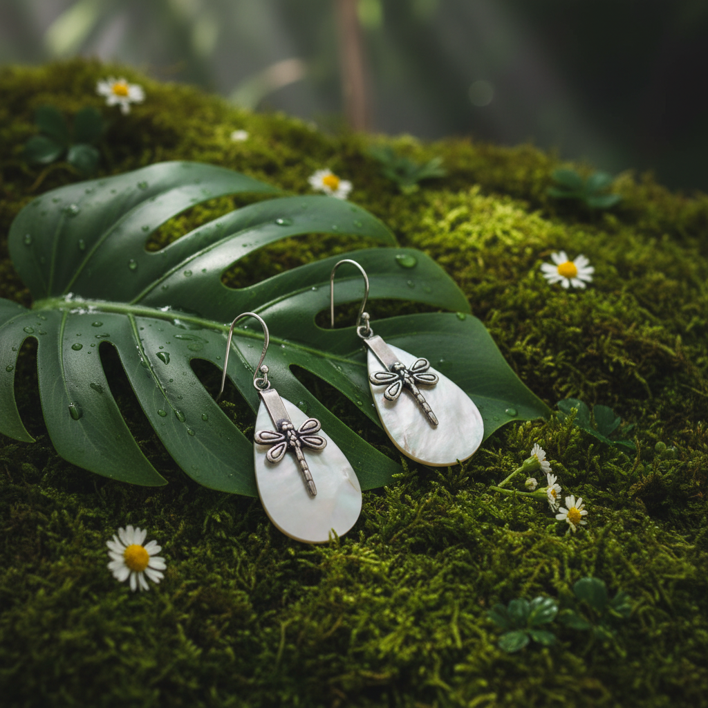 Shell & Silver Dragonfly MOP - Lifestyle