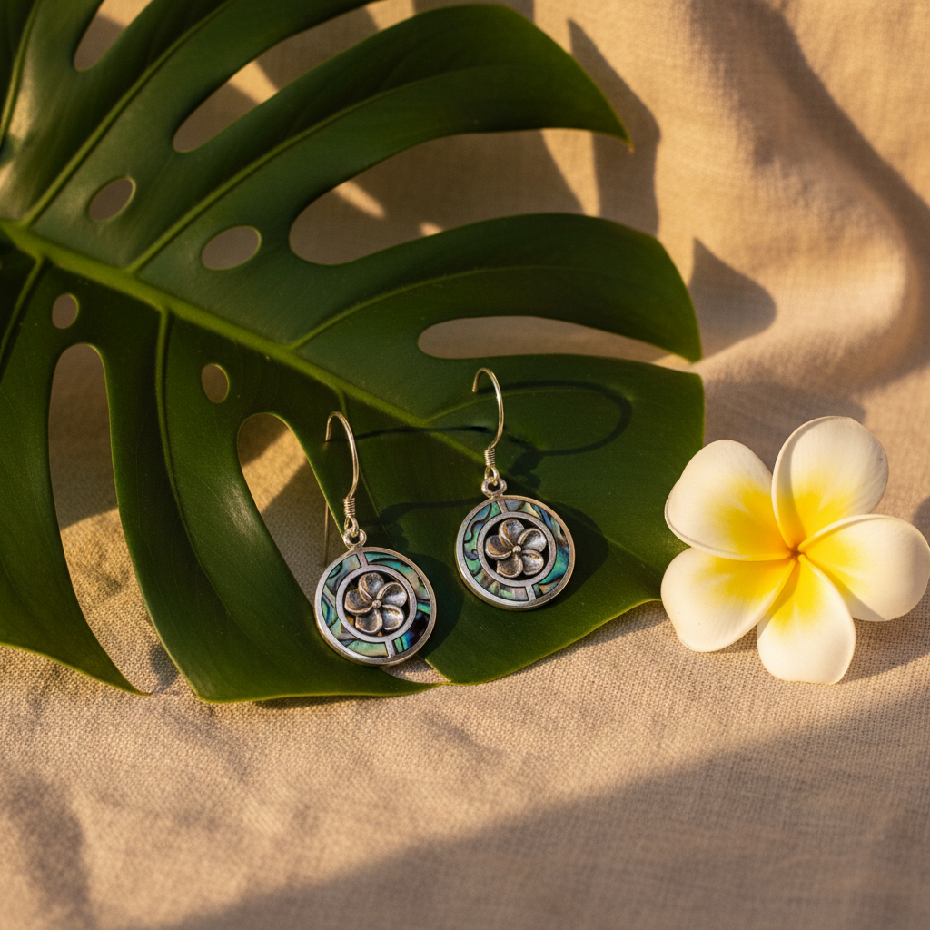 Shell & Silver Frangipani Abalone - Lifestyle