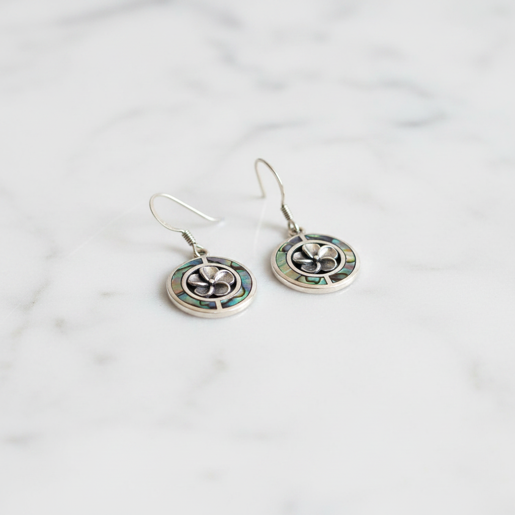 Shell & Silver Frangipani Abalone - Product