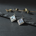 Shell & Silver Square Dots Abalone - Lifestyle
