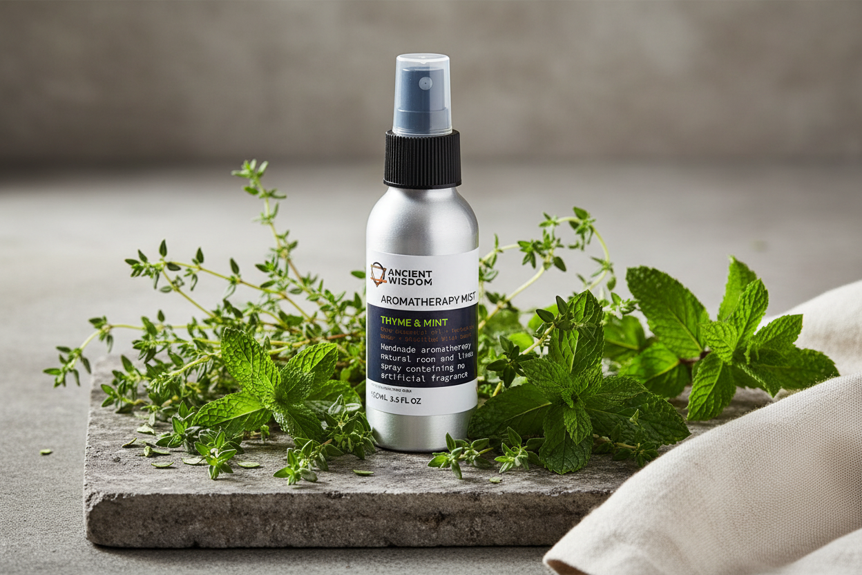 Thyme & Spearmint Essential Oil Mist - Lifestyle