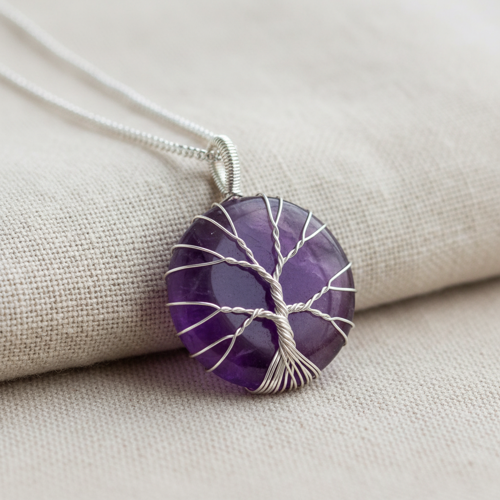 Tree of Life Amethyst Necklace