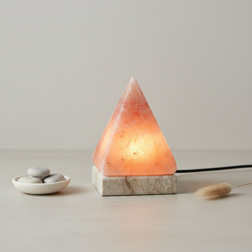 USB Pyramid Salt Lamp Lifestyle