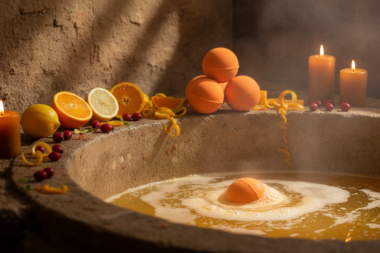 Vitamin C Bath Bombs Quartet - Rustic Spa